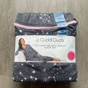 Cuddl Duds 2 Piece Pajama Set Size L